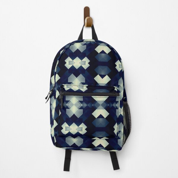 Item preview, Modern Abstract Geometric Tilted Squares Blue Pattern designed and sold by Doooriginals.