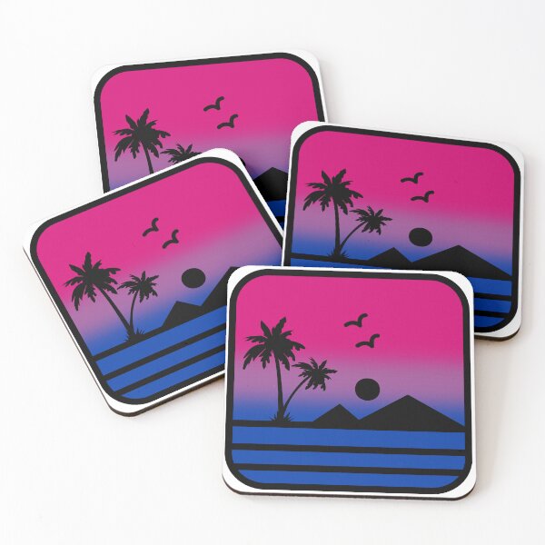 Item preview, Bi Flag Beach Sunset designed and sold by MxA19.