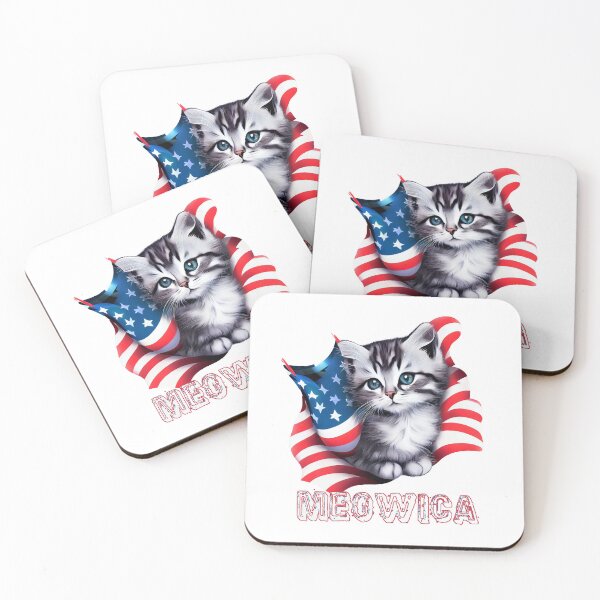 Item preview, Copy of Best gift for July 4th: Kitten and Flag designed and sold by For Greater Good.