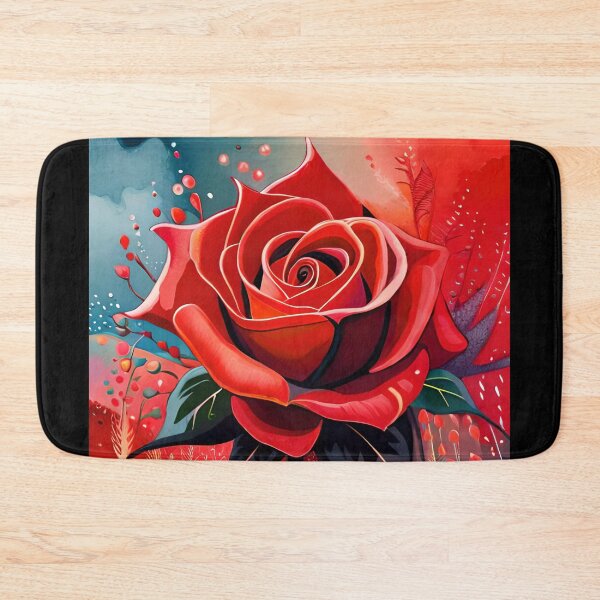 Item preview, Red Rose Flower Garden Water Color Nature Art designed and sold by PixelCraving.