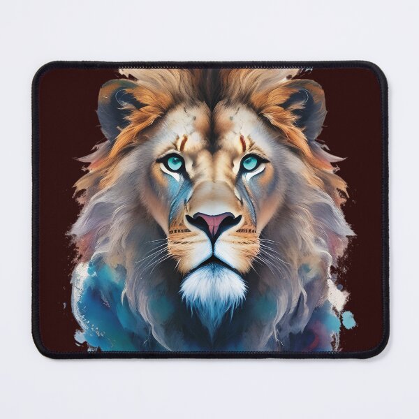 Item preview, Lion Vivid Imaginative Watercolor Animal Art Sticker Print T-Shirt designed and sold by HazyEyeDesigns.