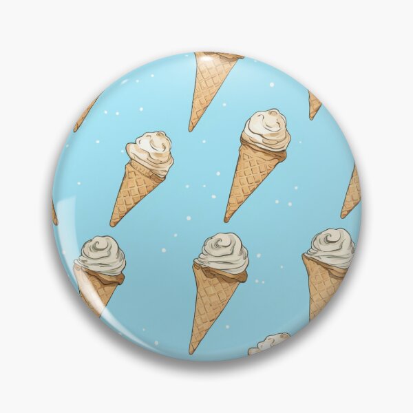 Item preview, Blue Ice Cream Cone Pattern for Summer designed and sold by justpaintspace.