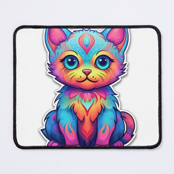 Item preview, Zen Colorful Cute Cat Sticker designed and sold by terre2geants.