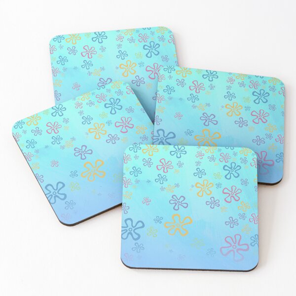 Item preview, Spongebob Sky Flower Shower Curtain designed and sold by TCF-Store.