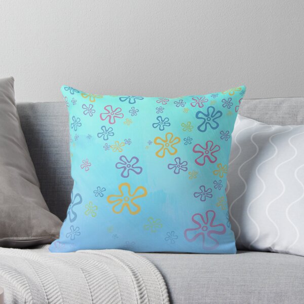 Item preview, Spongebob Sky Flower Shower Curtain designed and sold by TCF-Store.