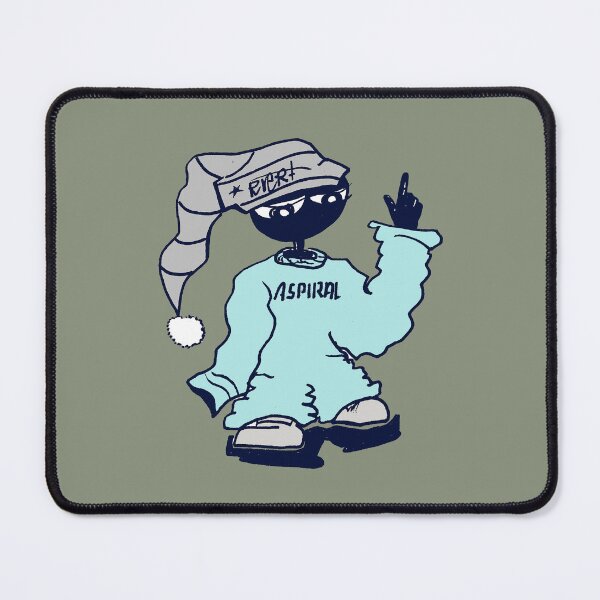 Item preview, Comic character with cap, "Aspiral" word designed and sold by Time4Space.