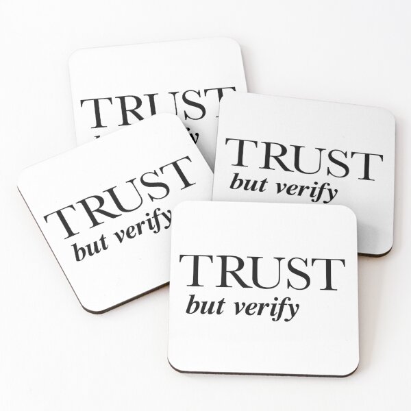 Item preview, Trust but verify artwork designed and sold by pmoss313.