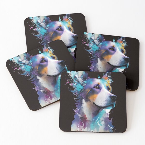 Item preview, Vibrant Dog Watercolor Imaginative Animal Art Sticker Print T-Shirt designed and sold by HazyEyeDesigns.