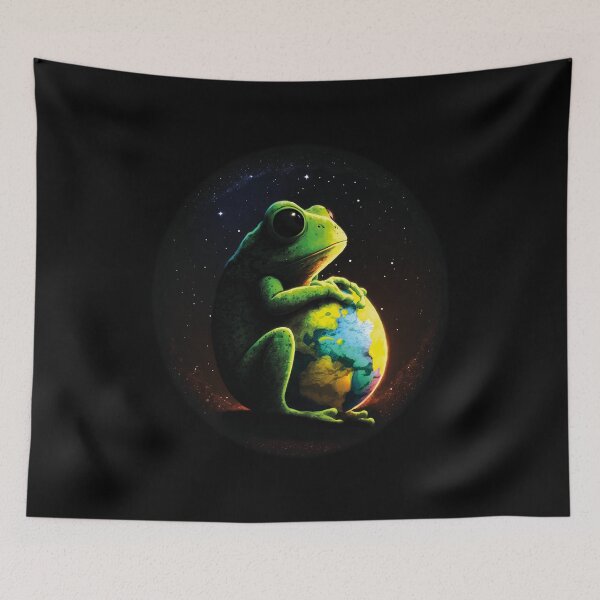 Item preview, PLANET SPACE FROG (1) - Save The Planet designed and sold by atzek.