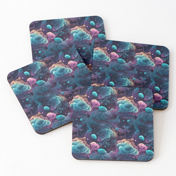 Item preview, Cosmic Clouds Blue / Purple designed and sold by LukomiArt.