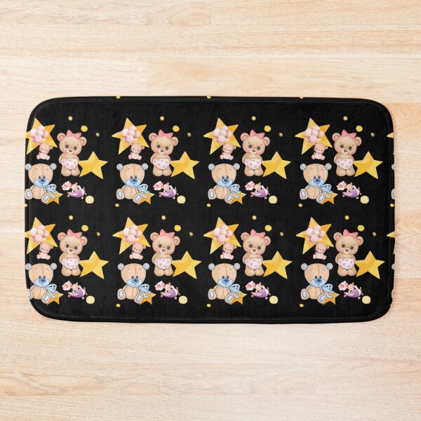 Item preview, Sweet Teddy Bears Blue and Pink Stars and Balloons  designed and sold by BoomBoomBaby.