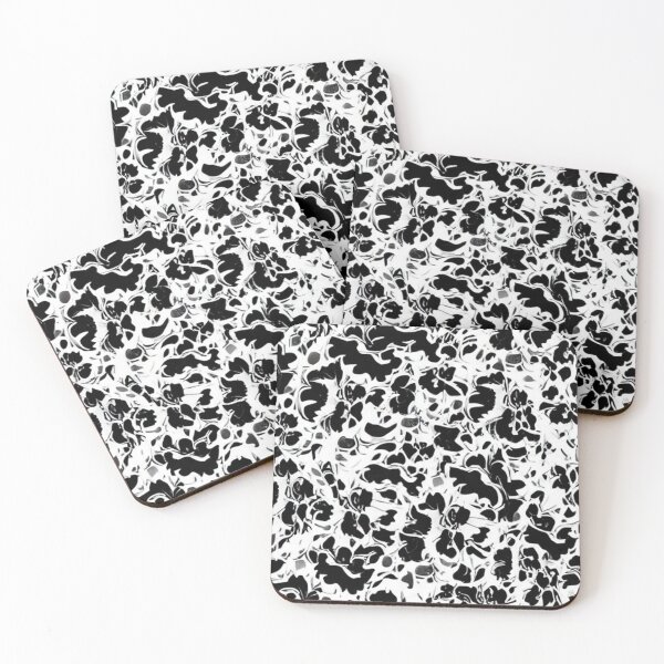 Item preview, Black and White Abstract Lace Pattern designed and sold by calibrit.
