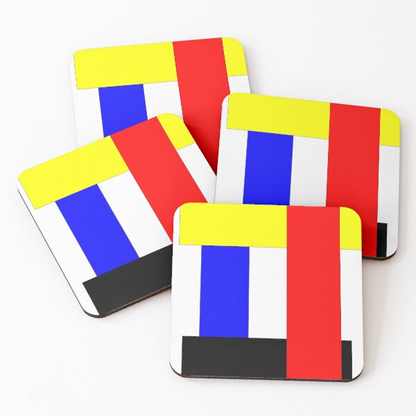 Item preview, Kandinsky Streets with Mondrian Colours designed and sold by hermarartonline.