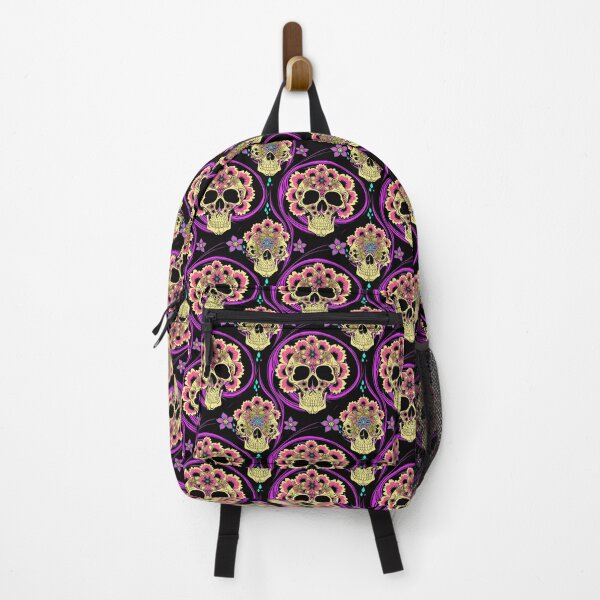 Item preview, Amazing Vibrant DMT Trippy Pink and Purple Skulls Pattern designed and sold by Aaron2610.