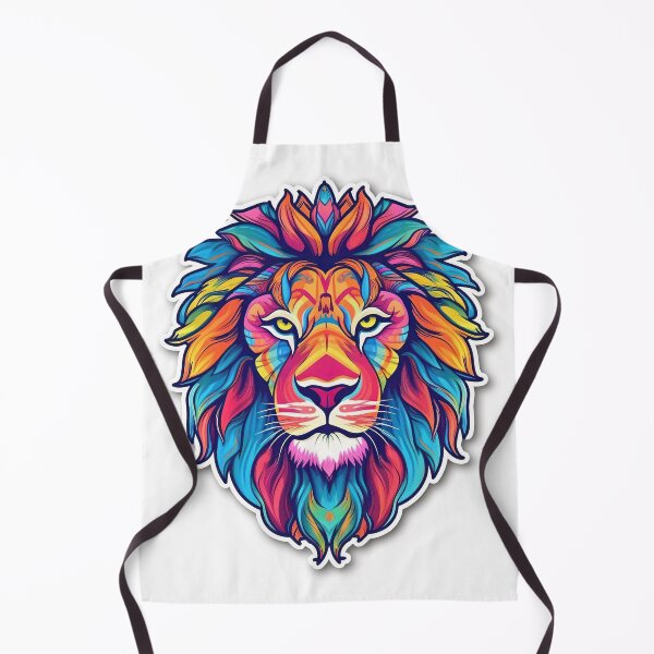 Item preview, A brightly colored lion designed and sold by terre2geants.