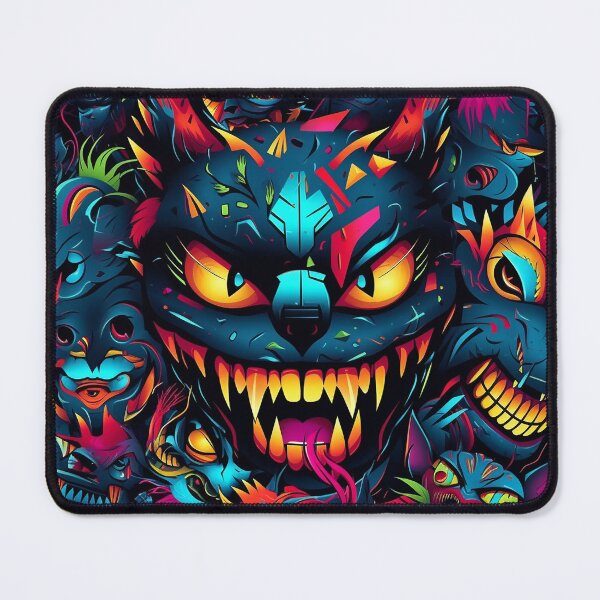 Item preview, Black Street Demon Cats Pattern designed and sold by Desfix.