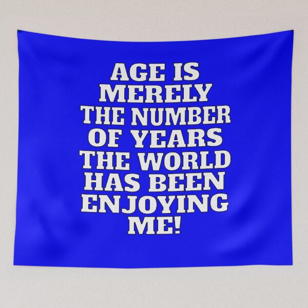 Item preview, Funny Sarcastic Humor Age Is Merely The Number Of Years  designed and sold by fantasticdesign.