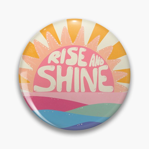 Item preview, Retro-Inspired 'Rise and Shine' Sun Rising Over Sea Horizon Artwork, Starburst Background, Textured Illustration, Happiness-Inspiring, Easygoing Mood Decor designed and sold by MaddaMom.