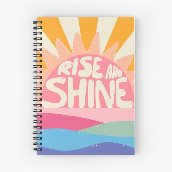 Item preview, Retro-Inspired 'Rise and Shine' Sun Rising Over Sea Horizon Artwork, Starburst Background, Textured Illustration, Happiness-Inspiring, Easygoing Mood Decor designed and sold by MaddaMom.