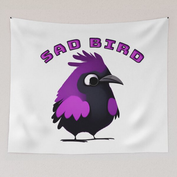 Item preview, The sad bird designed and sold by SalogwynLifeArt.