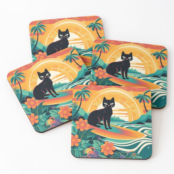 Item preview, Black Cat Surf designed and sold by Kona Cat Creationz.