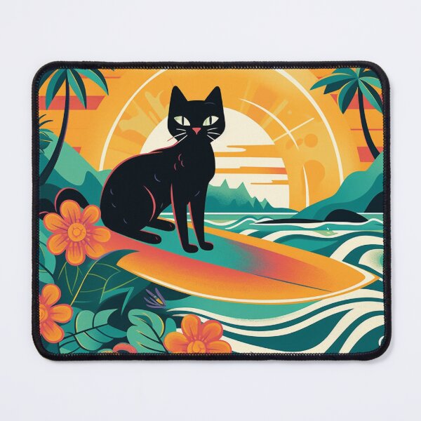 Item preview, Black Cat Surf designed and sold by Kona Cat Creationz.