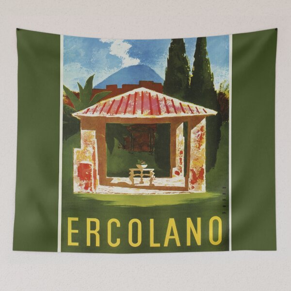 Item preview, Ercolano Naples Italian summer travel ad designed and sold by aapshop.