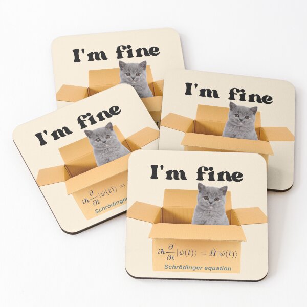 Item preview, Schrodinger's Cat is Alive and Well, I'm Fine designed and sold by SnarkyTeesMugs.