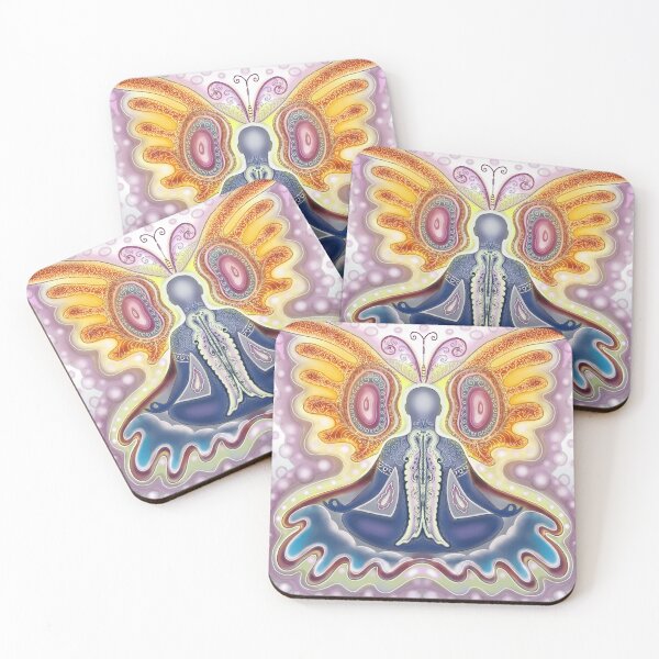 Item preview, Yoga lotus position purple glow designed and sold by bonjourmadame4.