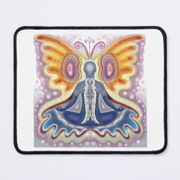 Item preview, Yoga lotus position purple glow designed and sold by bonjourmadame4.