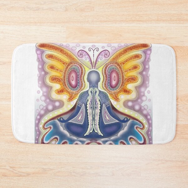 Item preview, Yoga lotus position purple glow designed and sold by bonjourmadame4.