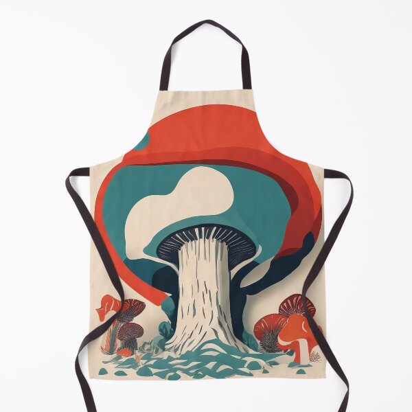 Item preview, Two-color mushroom | geometric mushrooms designed and sold by Phoenix-Textile.