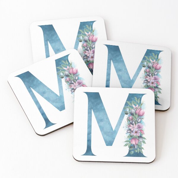 Item preview, Letra M Inicial O Monograma Con Flores De Acuarela designed and sold by KreativniUm.