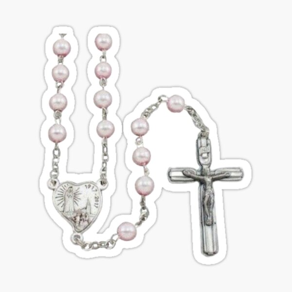 Item preview, pink rosary designed and sold by angelicfemme.
