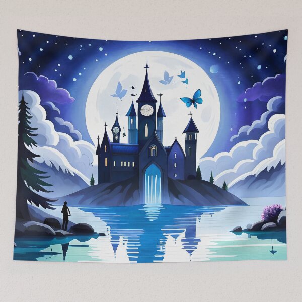 Item preview, AI Generated - Secluded Butterfly Dreamer Castle designed and sold by Kaiko-Roku.