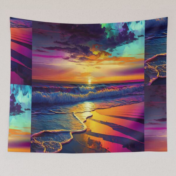 Item preview, Abstract Beach Sunset designed and sold by KingExpressions.