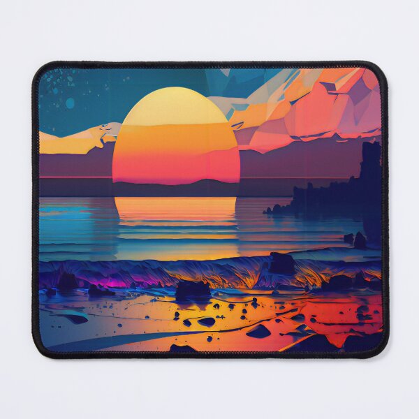 Item preview, Abstract Beach with Sunset designed and sold by KingExpressions.