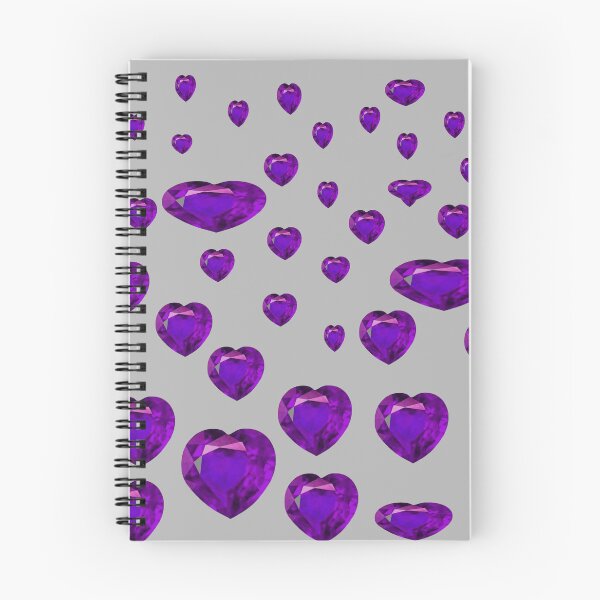 Item preview, FEBRUARY PURPLE AMETHYST BIRTHSTONE GEMS GREY ART  designed and sold by sharlesart.