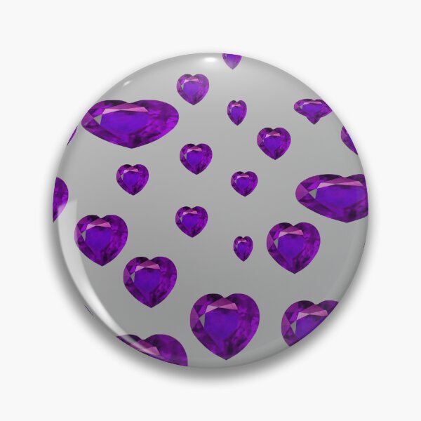 Item preview, FEBRUARY PURPLE AMETHYST BIRTHSTONE GEMS GREY ART  designed and sold by sharlesart.