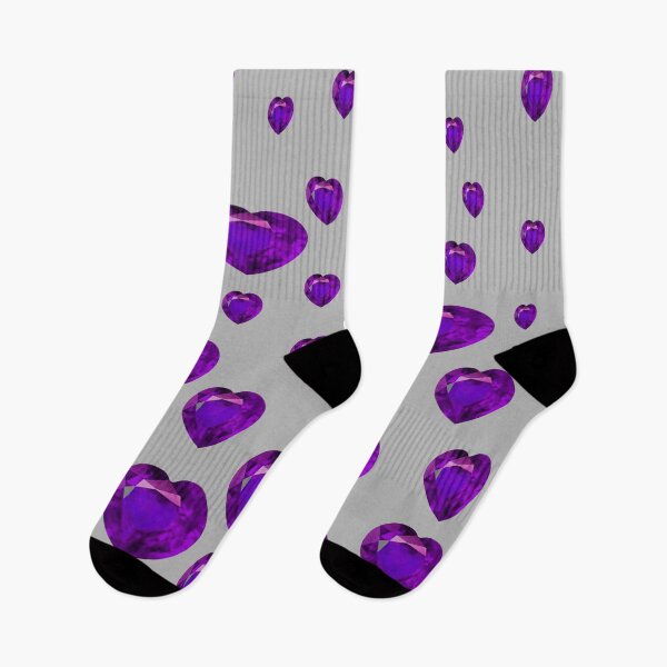 Item preview, FEBRUARY PURPLE AMETHYST BIRTHSTONE GEMS GREY ART designed and sold by sharlesart.