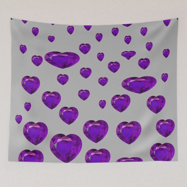 Item preview, FEBRUARY PURPLE AMETHYST BIRTHSTONE GEMS GREY ART  designed and sold by sharlesart.