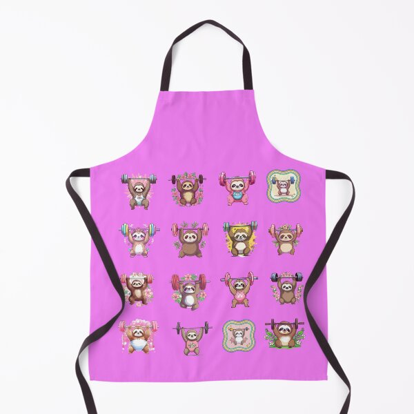 Item preview, Cute Sloths Lifting Weights **Choose Large Stickers Pack or Magnets!** designed and sold by AdiRemba.