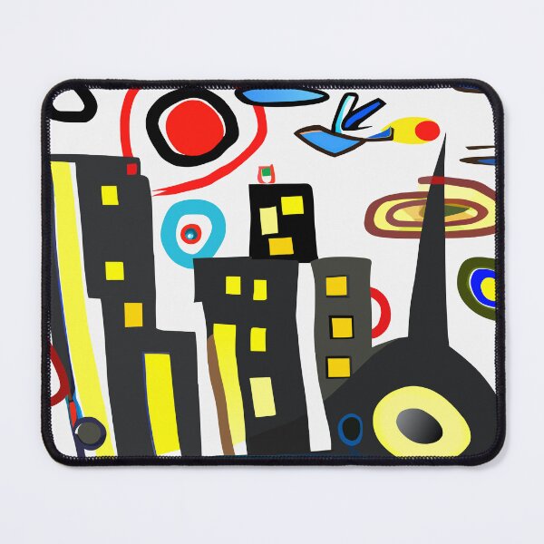 Item preview, Abstract cityscape inspired by Miro 3 designed and sold by i-cottagedesign.