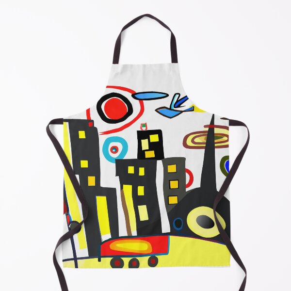 Item preview, Abstract cityscape inspired by Miro 3 designed and sold by i-cottagedesign.