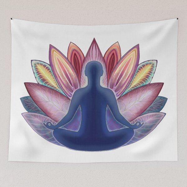Item preview, yoga meditation lotus pose designed and sold by bonjourmadame4.