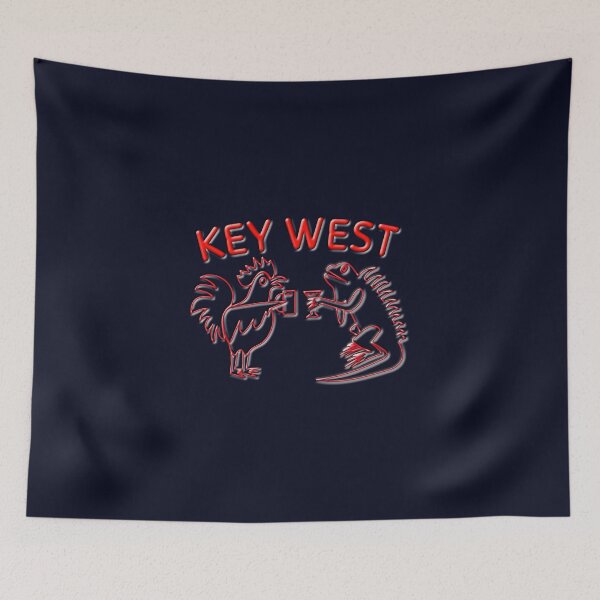 Item preview, Key West Nightlife in Neon Red designed and sold by SouthbyKeyWest.