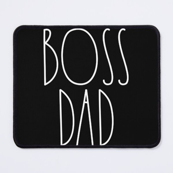 Item preview, Boss Dad White Rae Dunn Inspired Farmhouse Decor designed and sold by FineElephant.