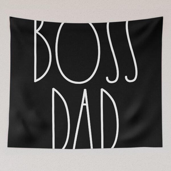 Item preview, Boss Dad White Rae Dunn Inspired Farmhouse Decor designed and sold by FineElephant.