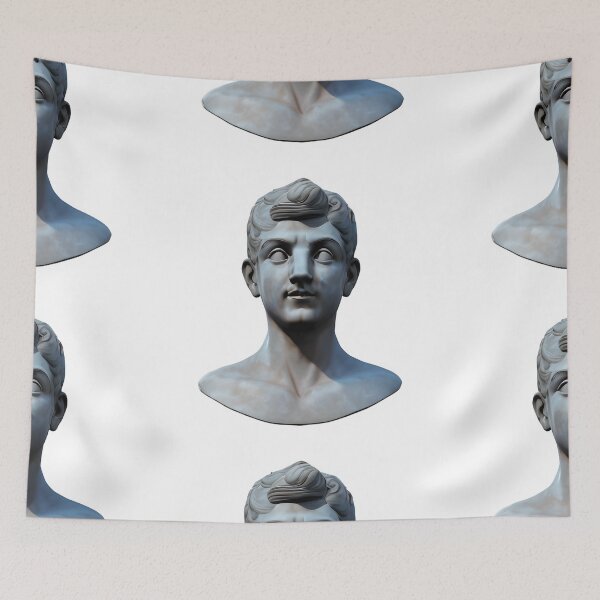 Item preview, Greek Style Stone Statue Of A Head - 3d Art designed and sold by Chubuter.