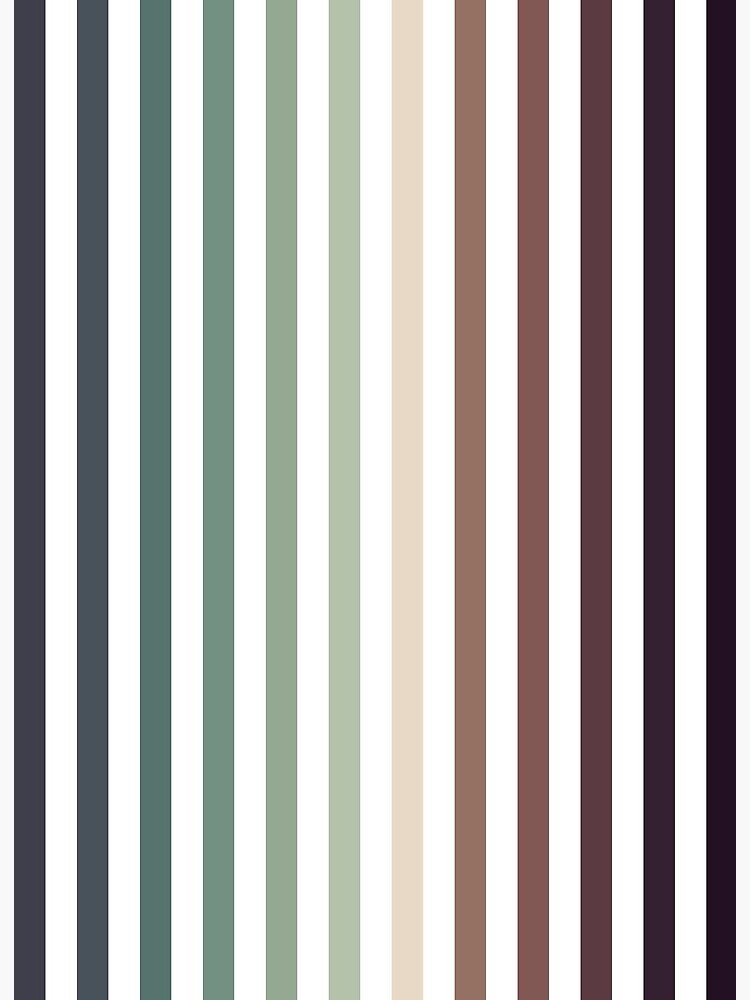 vertical stripes - autumn color striped pattern | Art Board Print